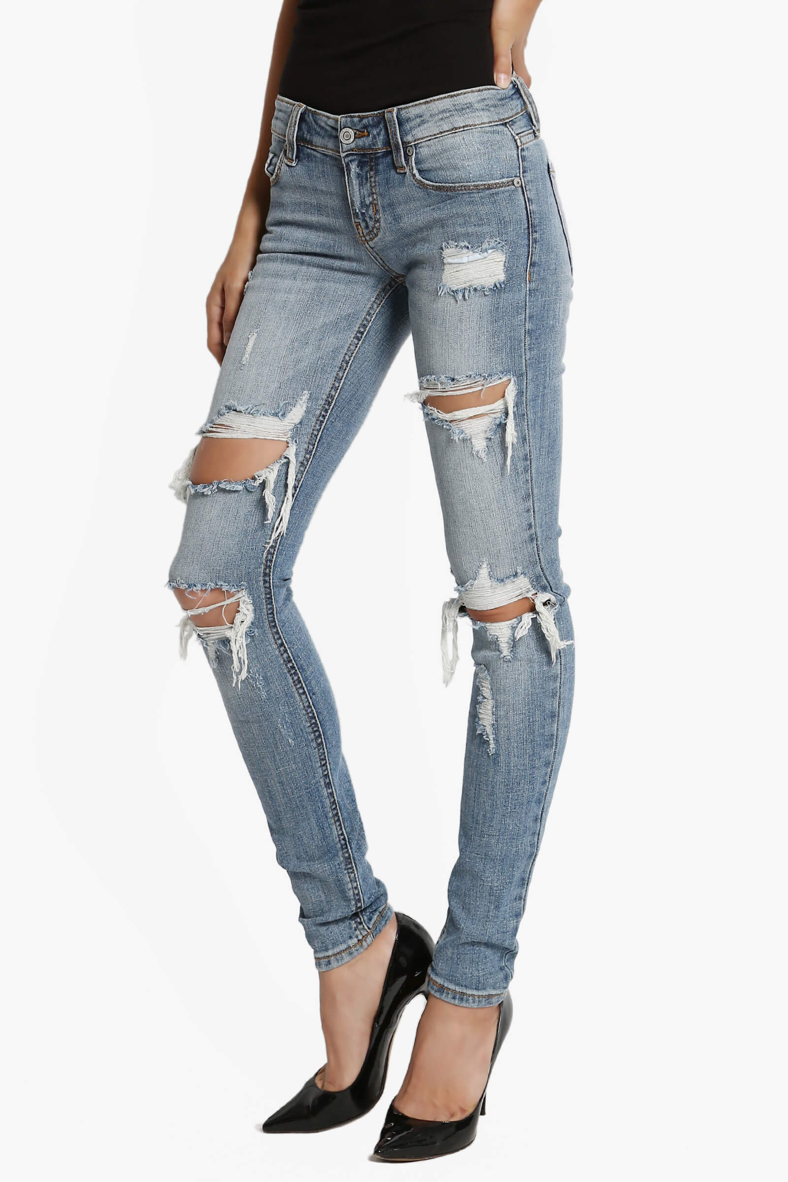 jeans with holes