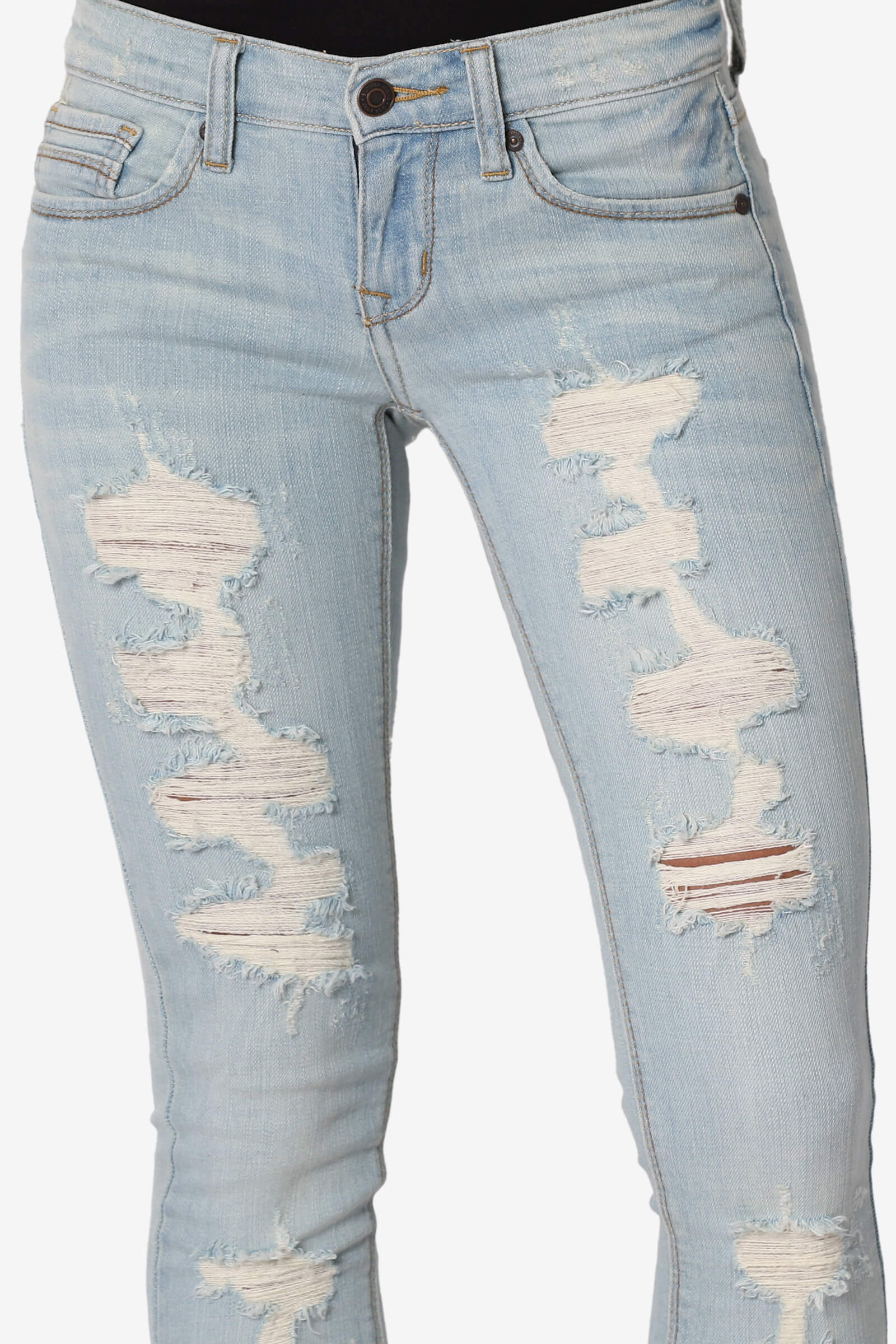 ultra distressed jeans