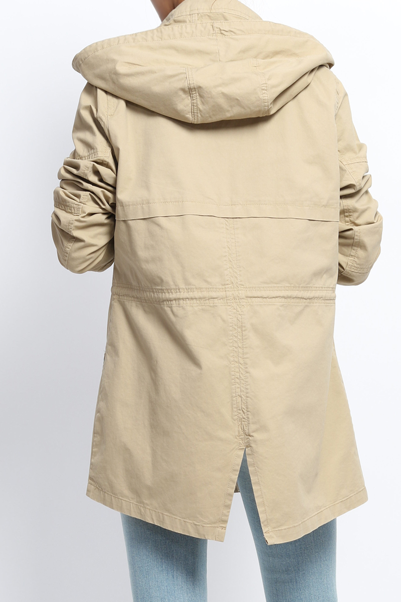 Pursky Woen's Cotton Anorak Jacket Lightweight Casual Ilitary Jackets